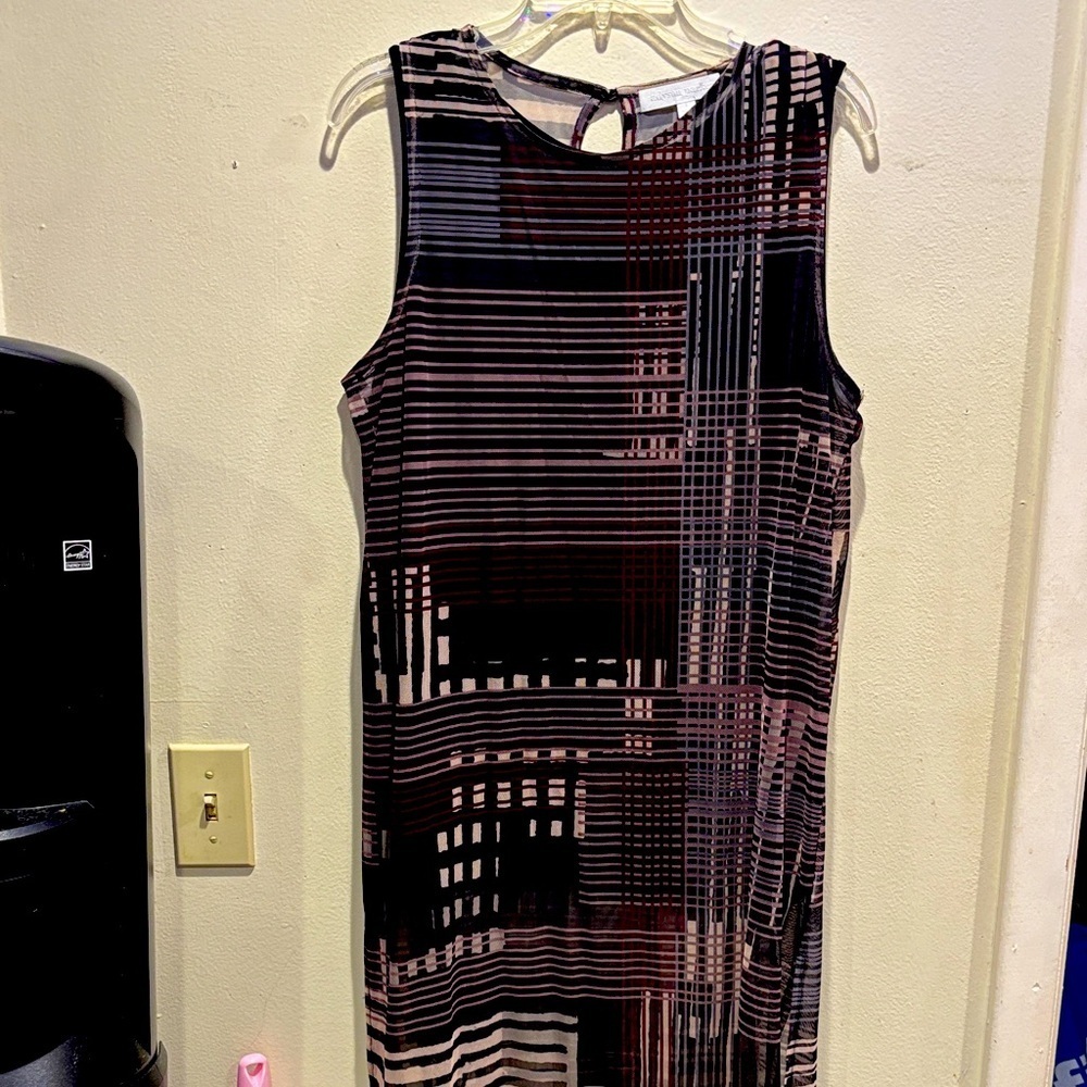 Adyson Parker Multicolor Geometric Midi Dress